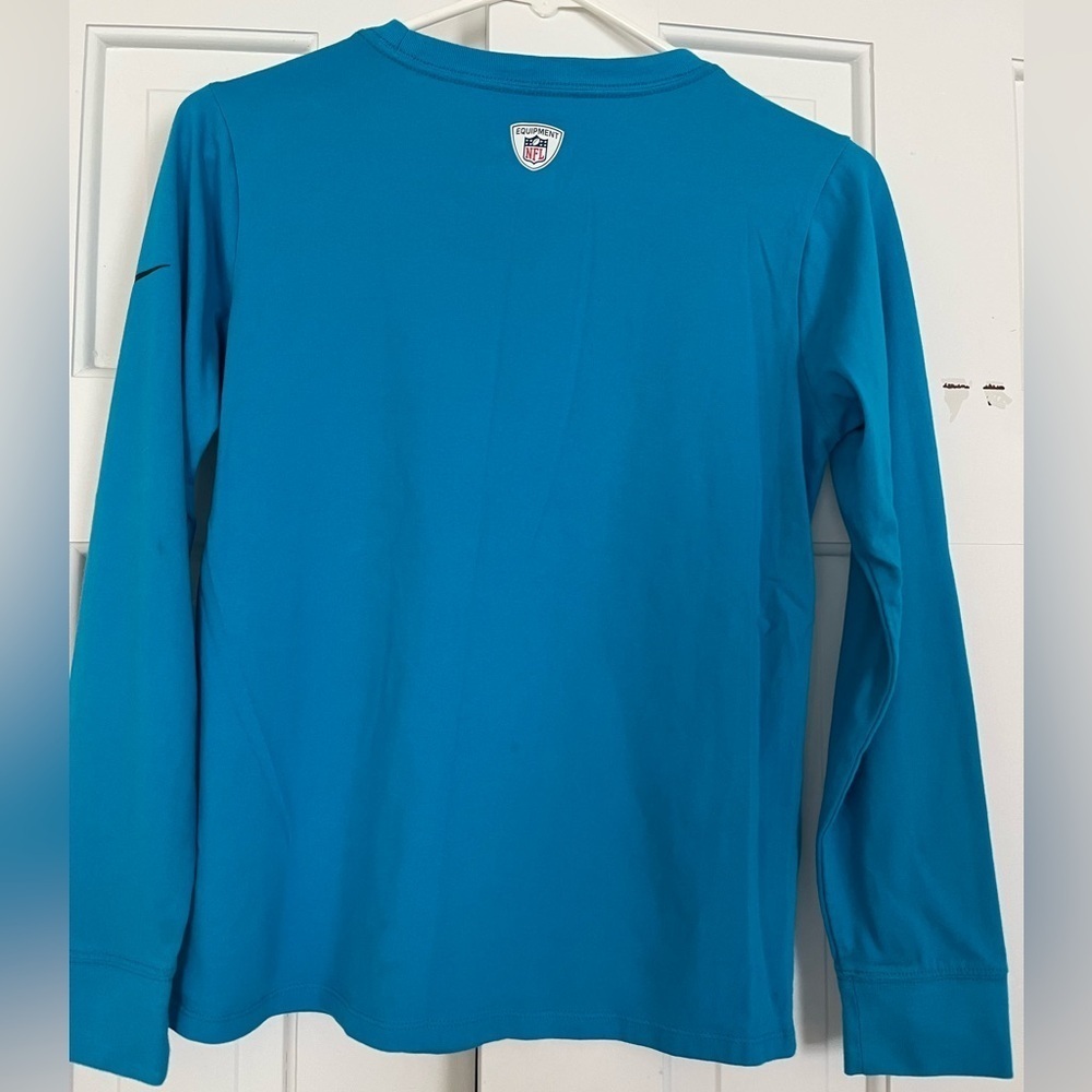 Nike• The Nike Tee Carolina Panthers Dry-Fit Long sleeved Women’s Tshirt,Sz M - Picture 9 of 11